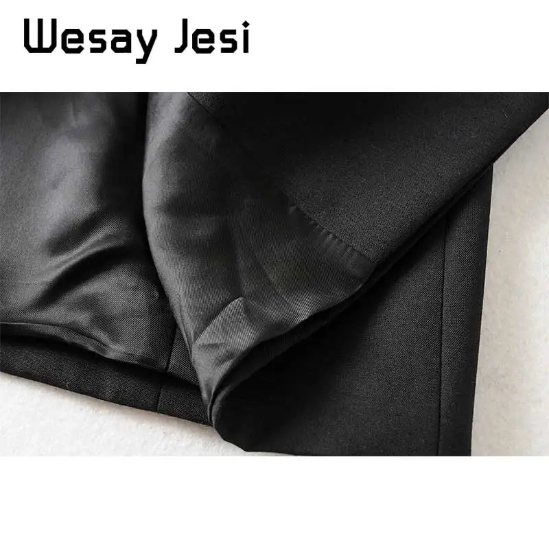 Женский офисный блейзер с длинным рукавом повседневный поясом на осень и зиму