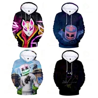 fortnite children 3d cat ear hoodies hot kids game battle hero boys and girls clothing harajuku spring autumn sweatshirt tops