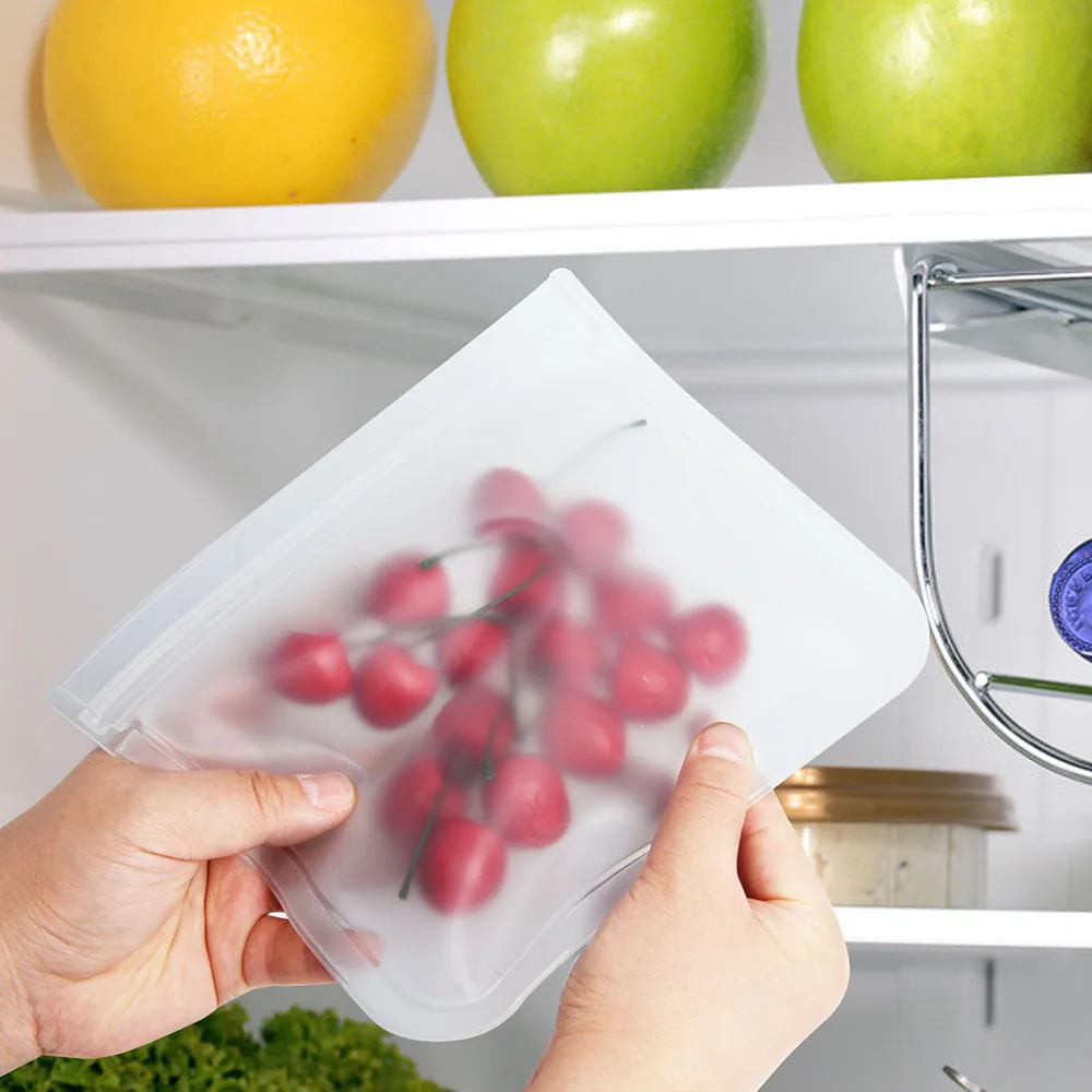 

Силиконовые контейнеры для хранения пищевых продуктов, герметичные контейнеры, многоразовые стоячие пакеты на молнии, чашка, пакет для све...