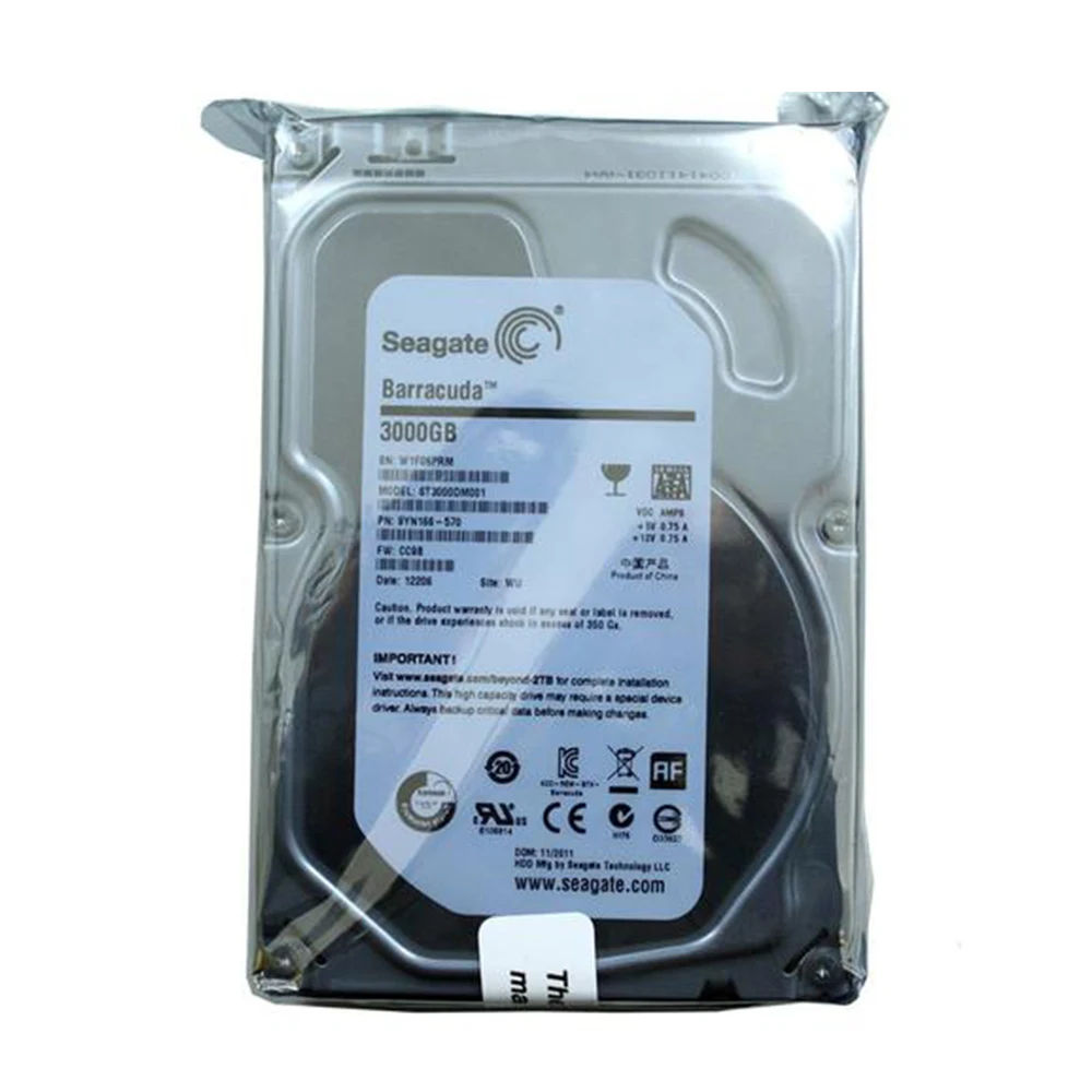

Seagate Brand 500GB SATA 3Gb/s-6Gb/s HDD 500 GB 7200 RPM 8 MB / 32 MB Buffer Desktop PC 3.5" Internal Mechanical Hard disk