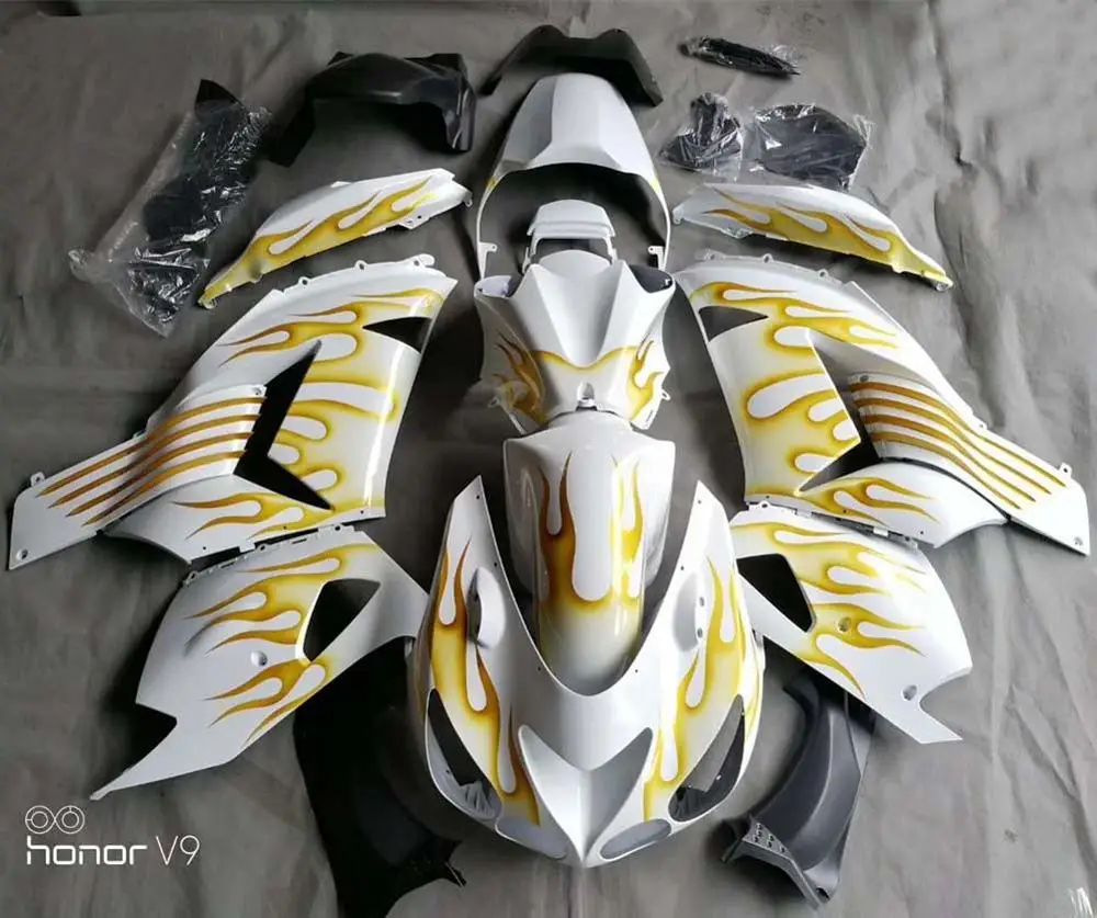 Для Kawasaki Ninja ZX14 ZX 14 ZZR1400 ZX14R 14R 2006 2011 обтекатель кузова рамка Крышка бака боковая