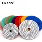 Алмазные шлифовальные диски, насадки для сухой и влажной полировки гранита, стекла, мрамора, 3 дюйма 4 дюйма