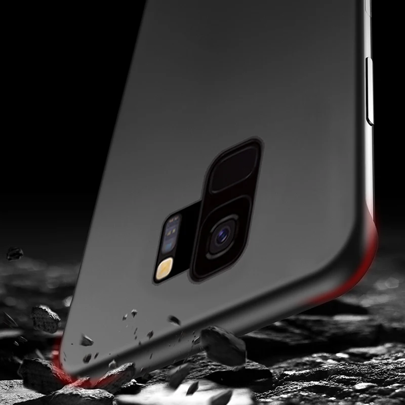 Ультра тонкие роскошные безрамочные Чехлы для samsung Galaxy S9 S10 Plus Note 10 9 S9 S10 Plus, жесткие Матовые чехлы без рамки, бампер