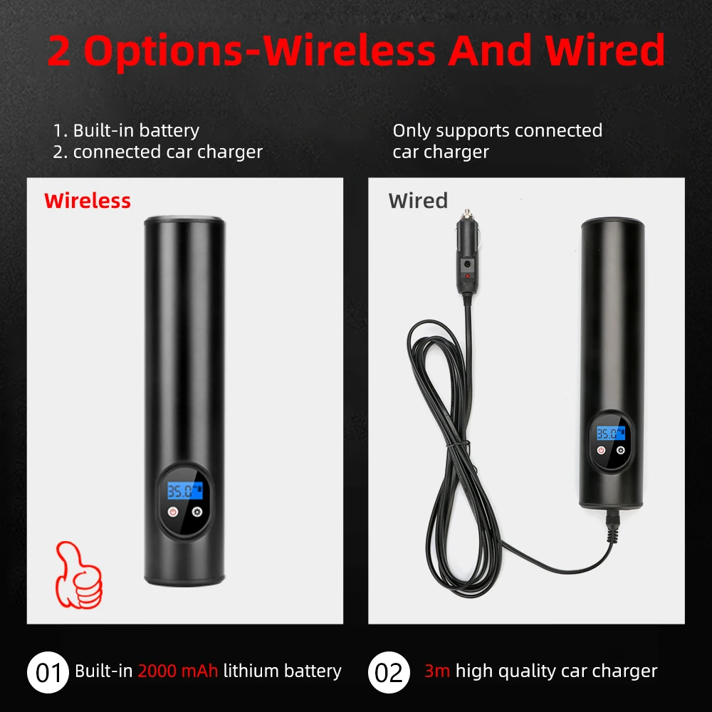 Online Jansite-bomba De Aire Eléctrica Portátil Para Neumáticos De Coche, Compresor Inflable Inalámbrico De 220V, Recargable Para Bote Y Bicicleta Inflable
