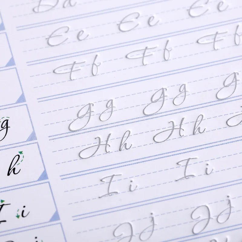 3D Круглый английский многоразовый паз для каллиграфии копировальная ручка