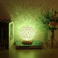 usb powered remote control wood table lamp wood decorative bedside lamp nightstand end table coffee room baby room 2022