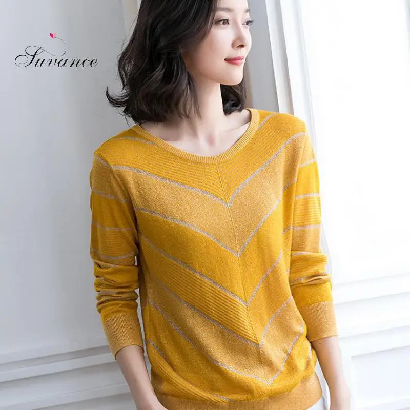 Autumn Fashion Knitted O Neck 2 Patchwork Color Sweater Loose Size S-3xl Women Pullover Jl-aym1936 | Женская одежда