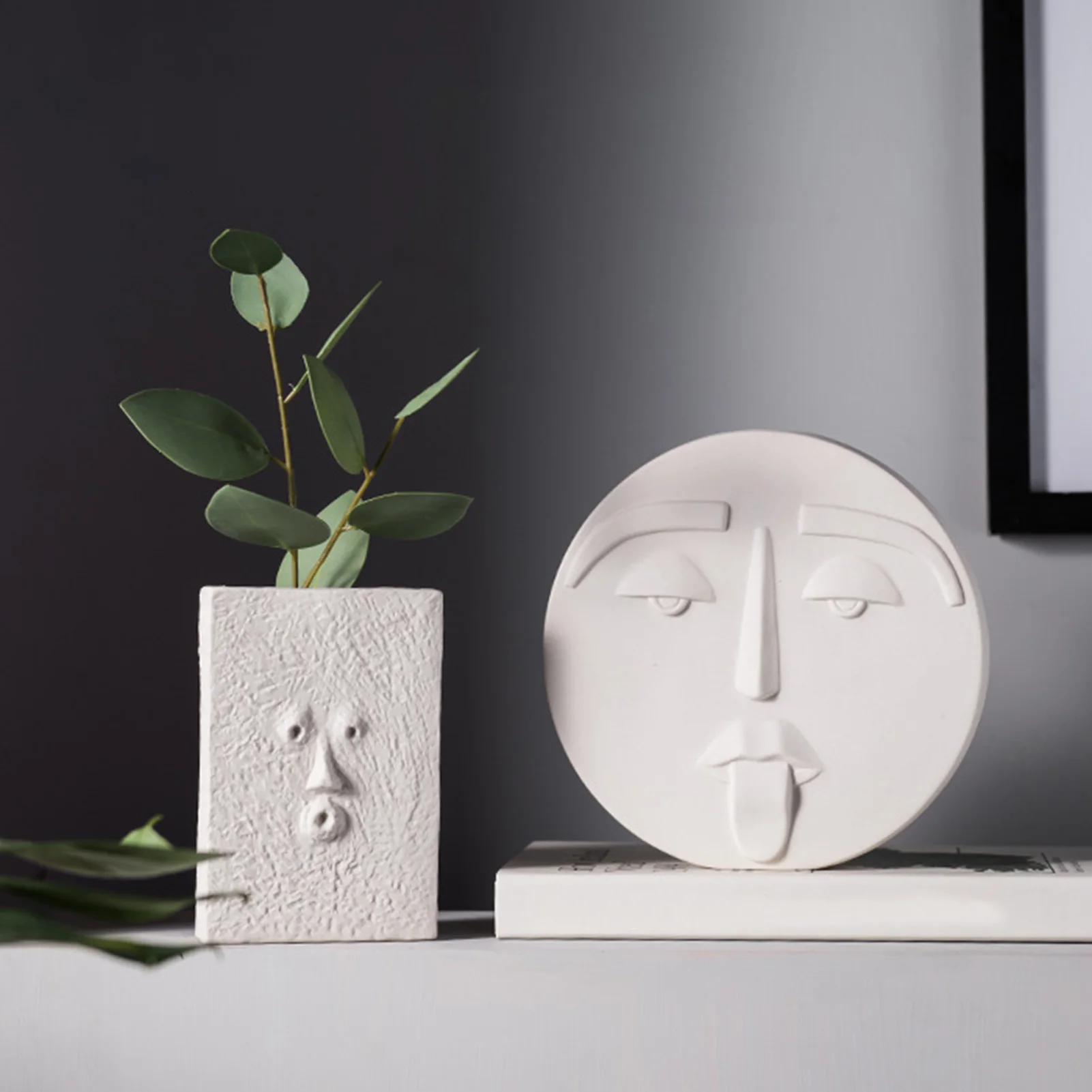 Современная креативная керамическая ваза в скандинавском стиле с выражением