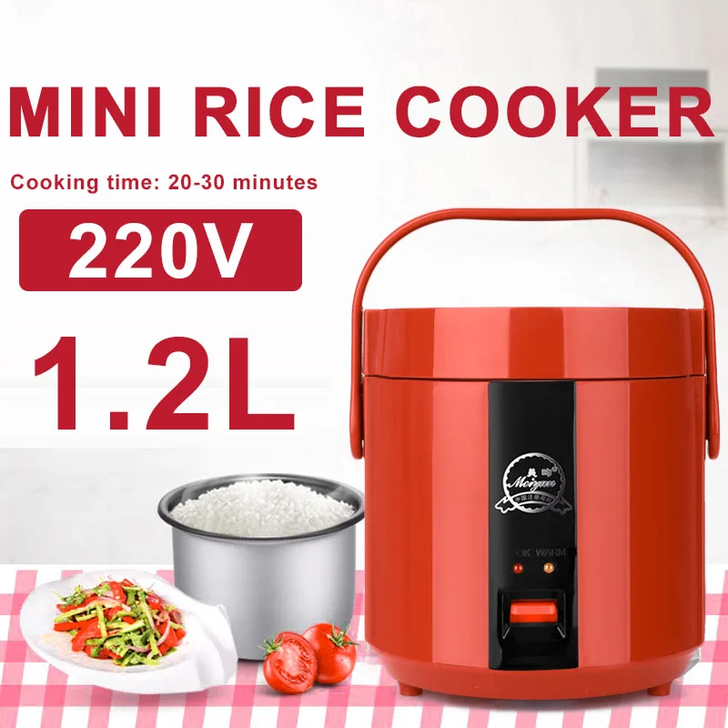

220V 1.2L Universal Heating Lunch Box Cook Soup Multifunctional Portable Mini Rice Cooker Steamed Rice Electric Cooker