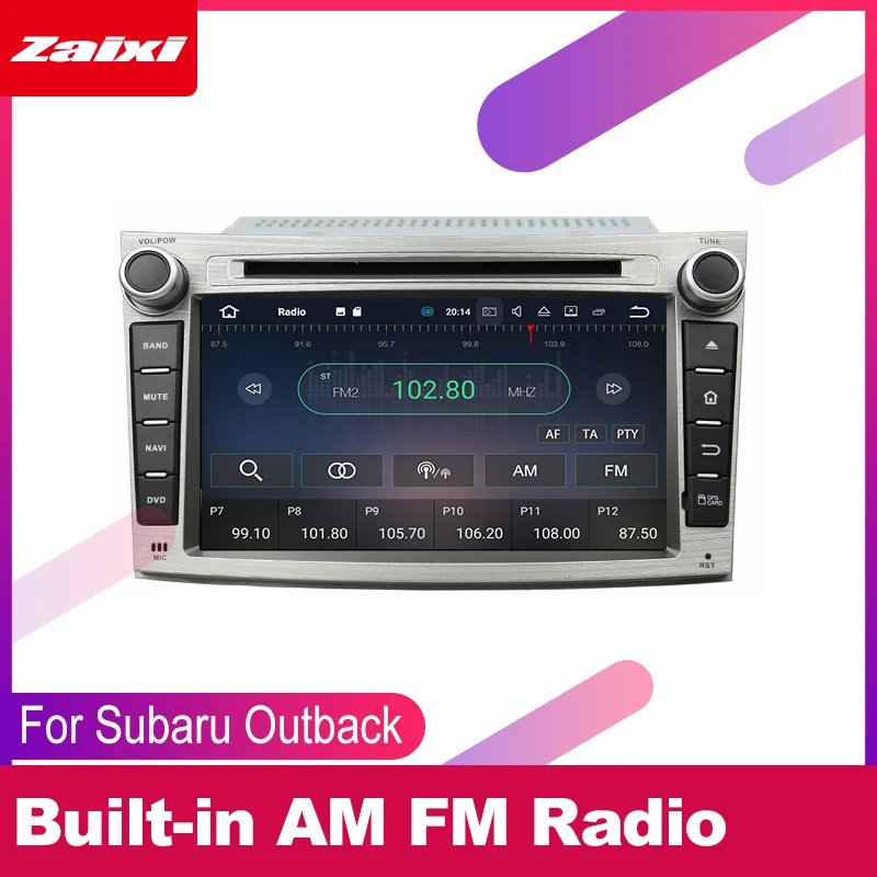 ZaiXi для Subaru Outback Legacy 2010 ~ 2014 Автомобильная Android мультимедийная система 2 DIN Авто