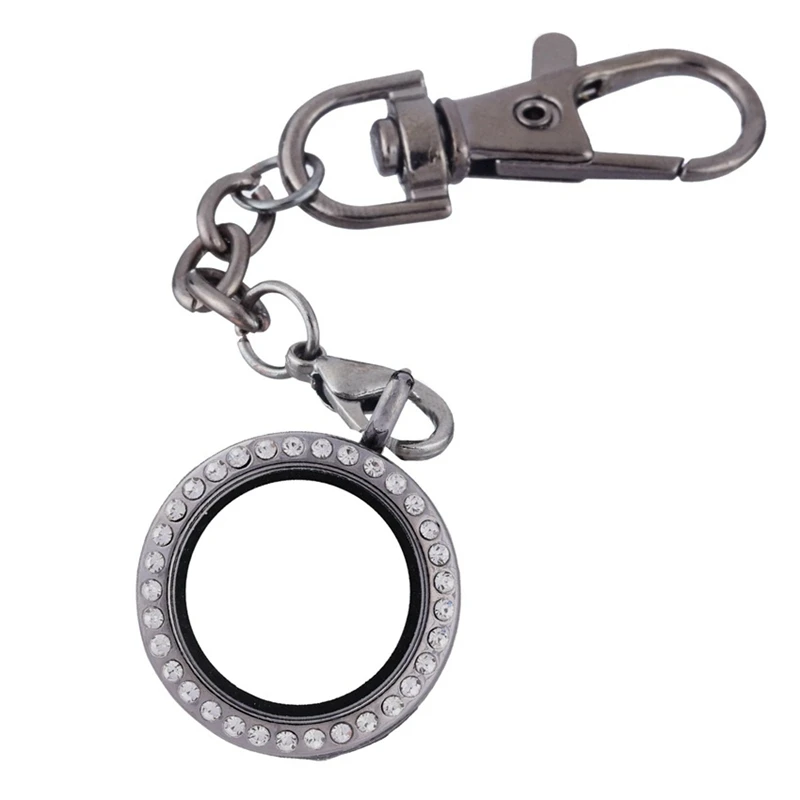 4 шт. цвета стразы круглые стеклянные плавающие бриллиантовые застежки брелки