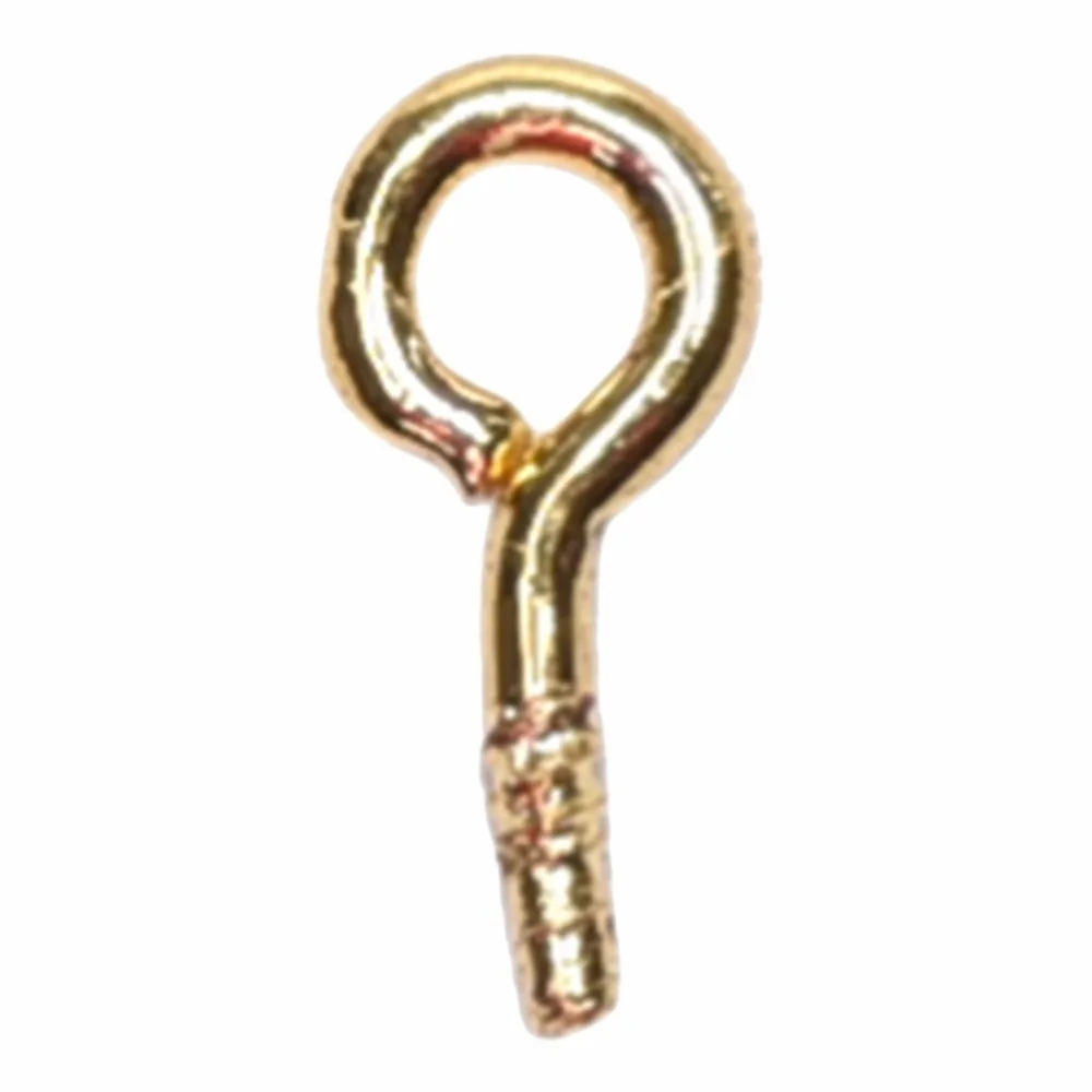 100 шт./лот маленькие Мини-шпильки для глаз крючки люверсы винты деревянная рамка