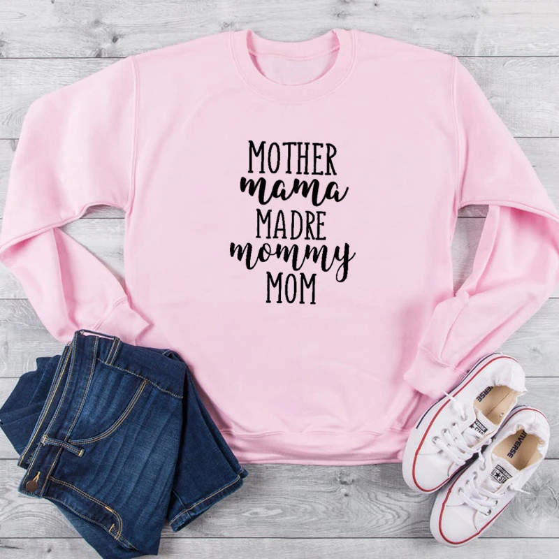 Свитшот женский из хлопка с надписью Mom Life | Женская одежда