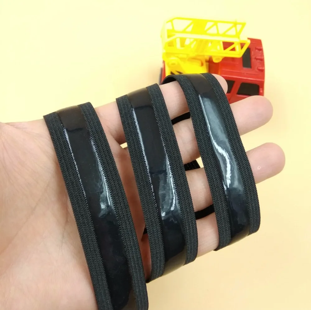 Черный белый прозрачный силиконовый эластичный зажим 5М шитье DIY дополнительное сцепление 20мм лента широкая 10мм аксессуары для одежды.