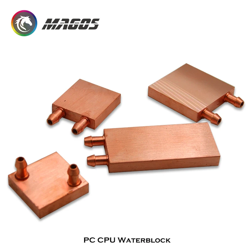 Полностью медный Универсальный водяной блок CPU GPU North Bridge радиатор для