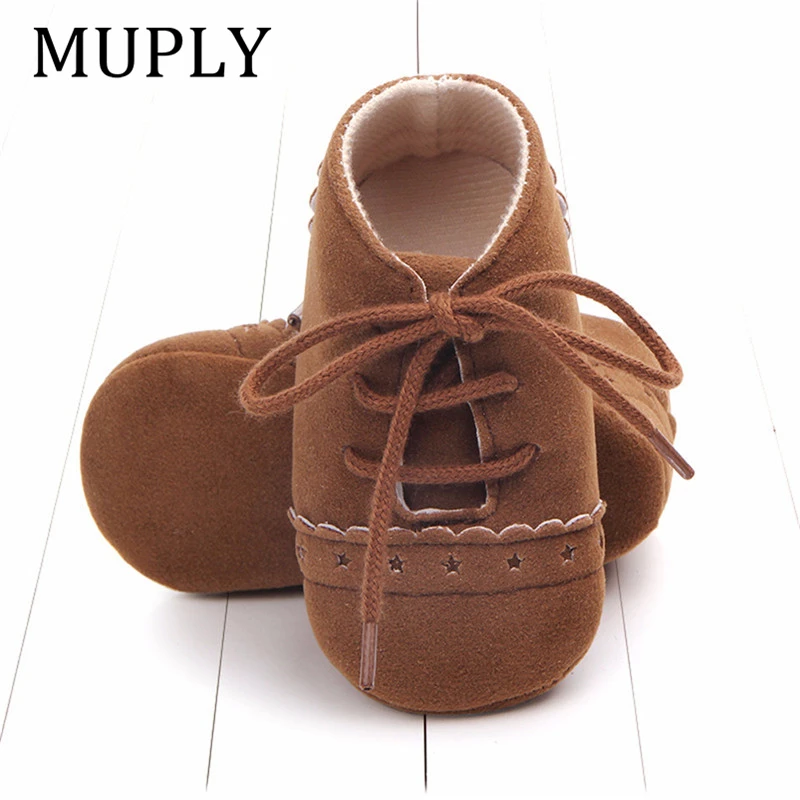 Hot Newborn Baby First Walk Shoes Girl Boy Soft Nubuck Leather Prewalker Anti-slip Moccasins Footwear Toddler |