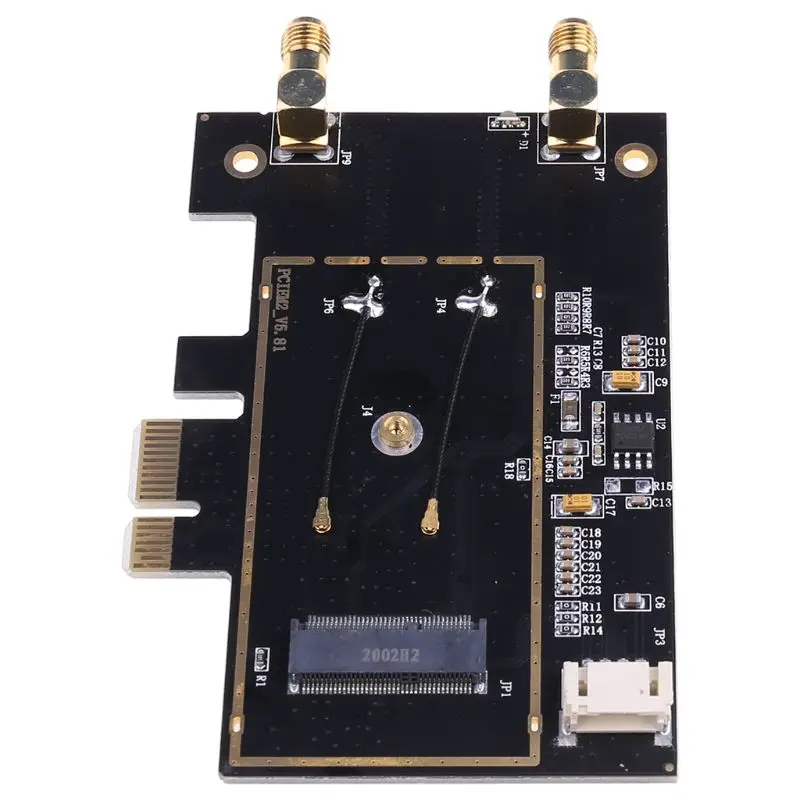

WTXUP NGFF M2 to PCIE AC Converter Adapter Card AX200 9260 8265 1650A for Laptop PC