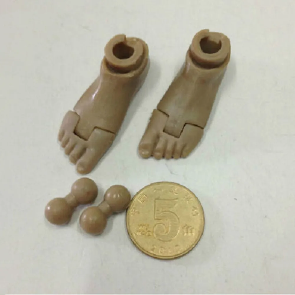 

1/6 Soldier Bare Feet And Connector For 12'' HT DAM TC Action Figure Model Doll Body Toys Accessories