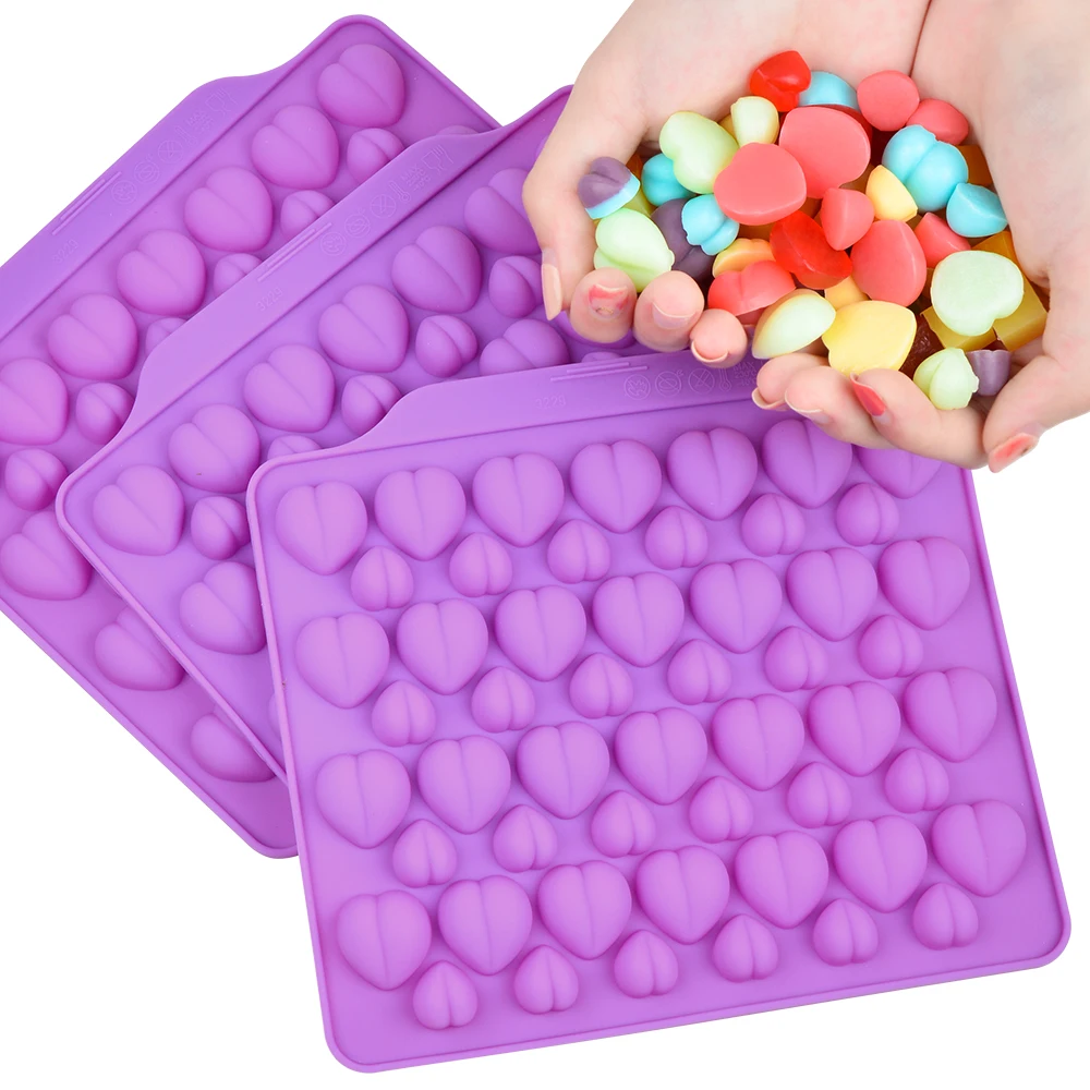 Силиконовая форма SJ в форме сердца 3d формы для шоколада рождественские конфеты