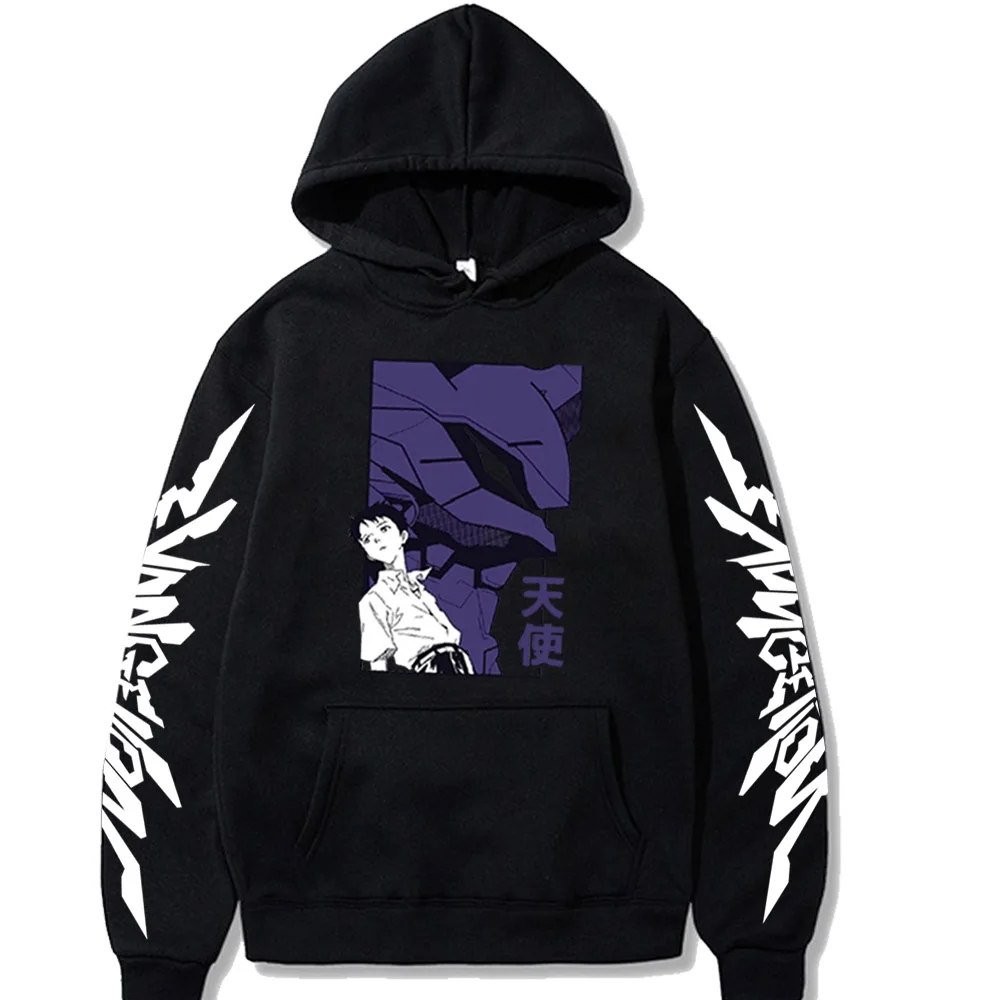 

Japan Anime Eva 01 Evangelion Print Men Hoodies Sweatshirt Streetwear Pullover Hip Hop Hoody