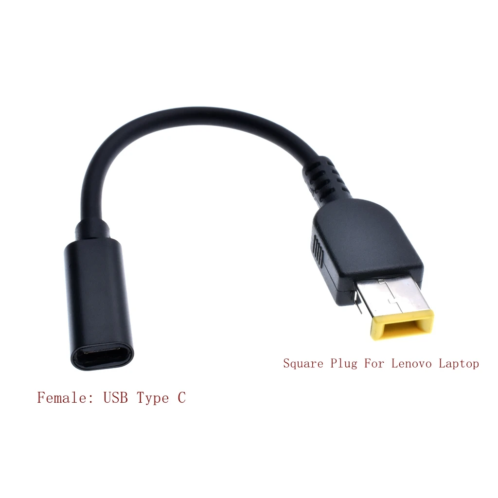 Тип C USB 3 1 Женский к DC квадратный штекер удлинитель кабеля для передачи данных