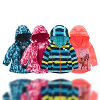boys and girls autumn and winter coat childrens jackets boys and girls outdoor soft shell rain and windproof plus velvet thick