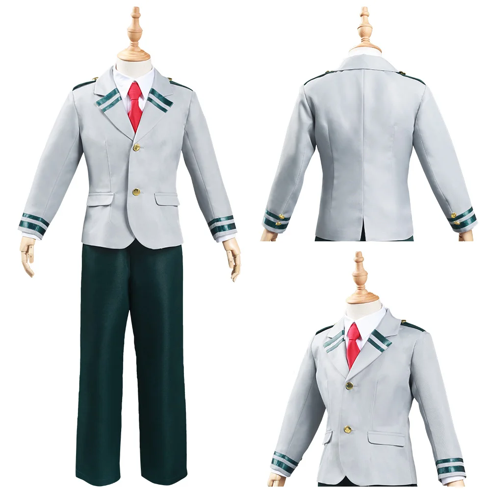 

My Hero Academia Midoriya Izuku Bakugou Katsuki Cosplay Costume Kids Children School Uniform Outfits Halloween Carnival Suit