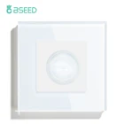 Настенный сенсорный переключатель BSEED человеческого тела, настенный светильник, переключатель 90 , инфракрасный детектор движения, прозрачная оправа, выключатели света европейского стандарта