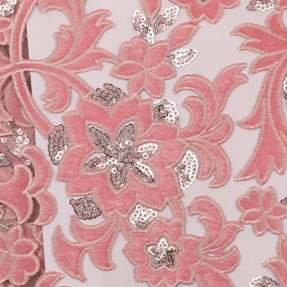 Последние нигерийские Французские тюлевые кружевные бархатные ткани с