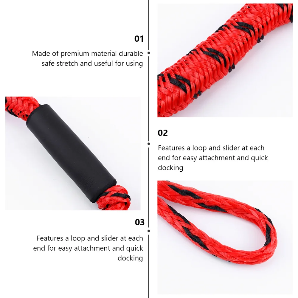 

2Pcs Elastic Boat Dock Rope Cords Water Sports Accessories Pontoon Accessories