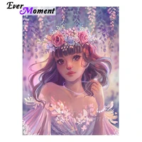 ever moment diamond painting young girl mosaic art decor hobby handicrafts full square resin drills leisure diy for giving 4y796