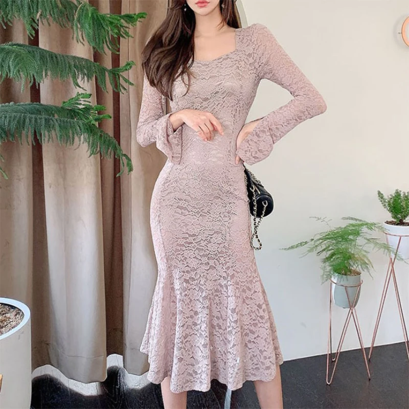 

Новое поступление модные весенние туфли в Корейском стиле, сексуальные кружевные вечерние платья для женщин OL профессиональный темперамен...