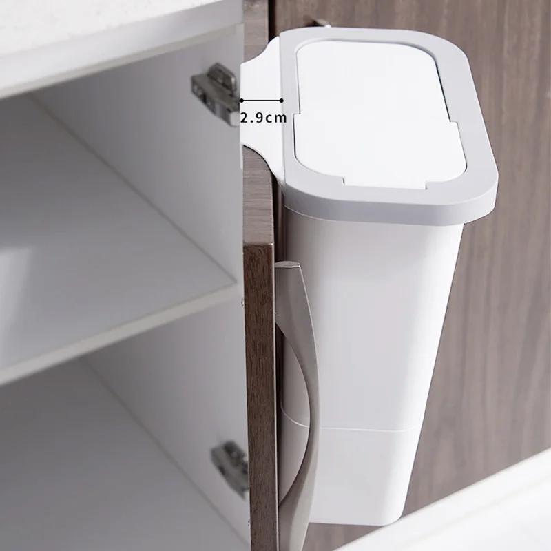Дверь кухонного шкафа подвесная корзина для мусора с крышкой настенные мусорные