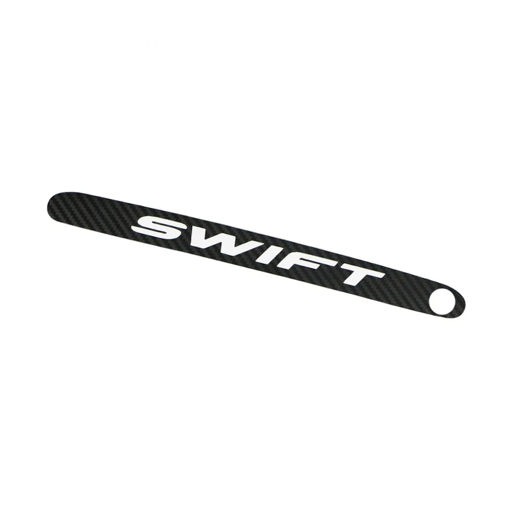 With Hole 50 шт./компл. для Suzuki Swift дополнительный стоп-сигнал наклейка Стайлинг углеродного волокна тормозной фонарь наклейка автомобильная декоративная крышка - Название цвета: With Hole