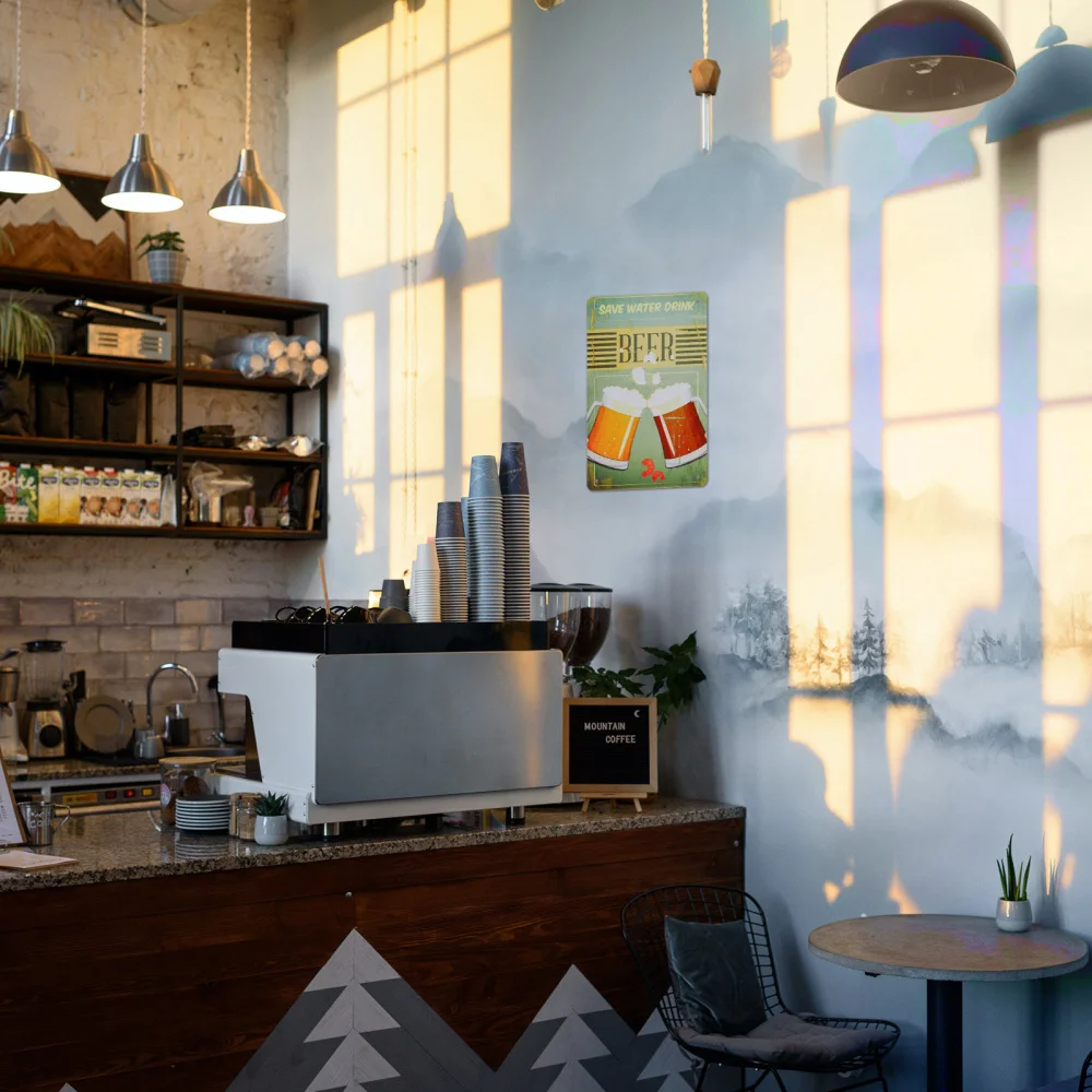 

1 Pc Iron Sheet Wall Decoration Fashionable Distinctive Hanging Painting