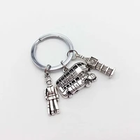 1 piece of london keychain big ben keyring london bus charm and guardian england gift for travelers