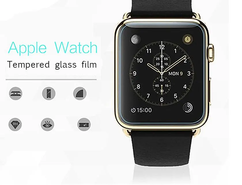 3D полное покрытие из закаленного стекла для Apple Watch Series 4 3 2 1 Защитное стекло для экрана 38 мм 42 мм 40 мм 44 мм