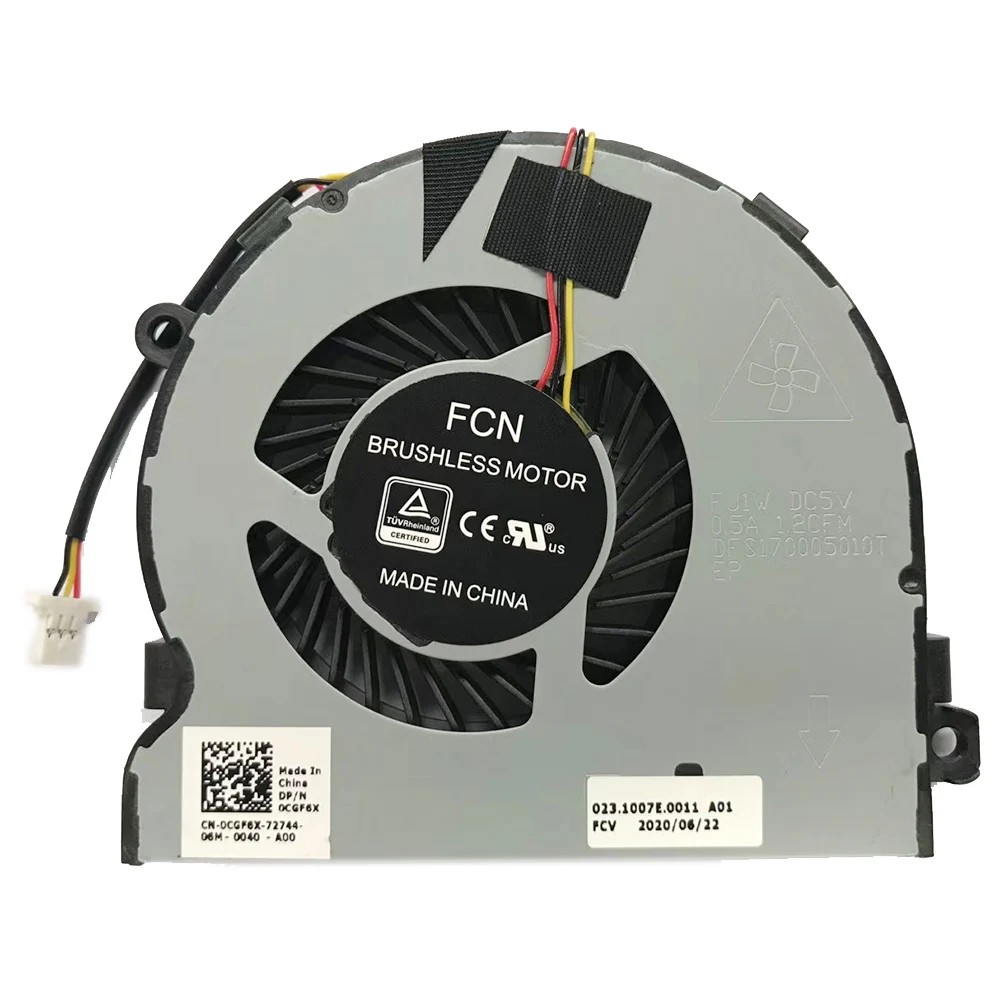 

Новый оригинальный кулер для ЦП для Dell Vostro 15-3568 15 3568 DFS170005010T FJ1W DC5V 0.5a 0CGF6X CGF6X