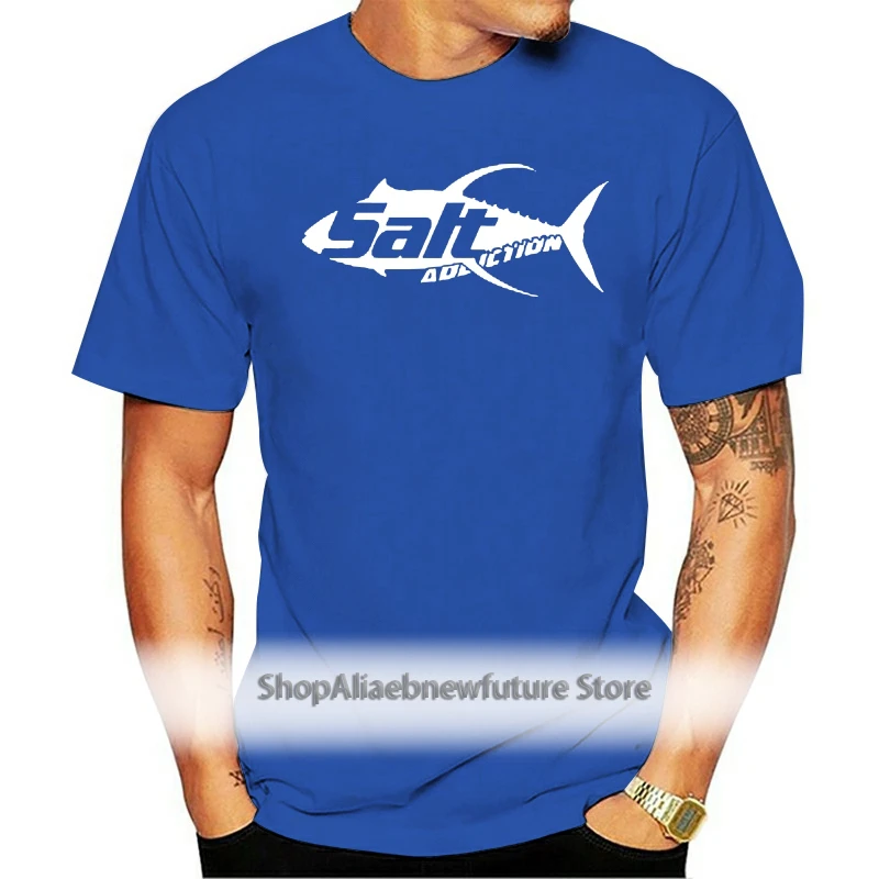 

Salt Addiction Yellow Fin Fishing T shirtSaltwater Fishing Life Tuna Deep Sea