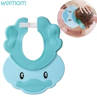 baby shower cap visor adjustable silicone shampoo shower hat multi purpose bathing cap for protect infants toddler eyes ears