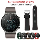 Кожаный ремешок для часов Huawei GT2 46 ммgtAir 2ProHonor Magic2 46 мм ремешок полосы 22 мм браслет для смарт-браслета Amazfit GTR 47 мм