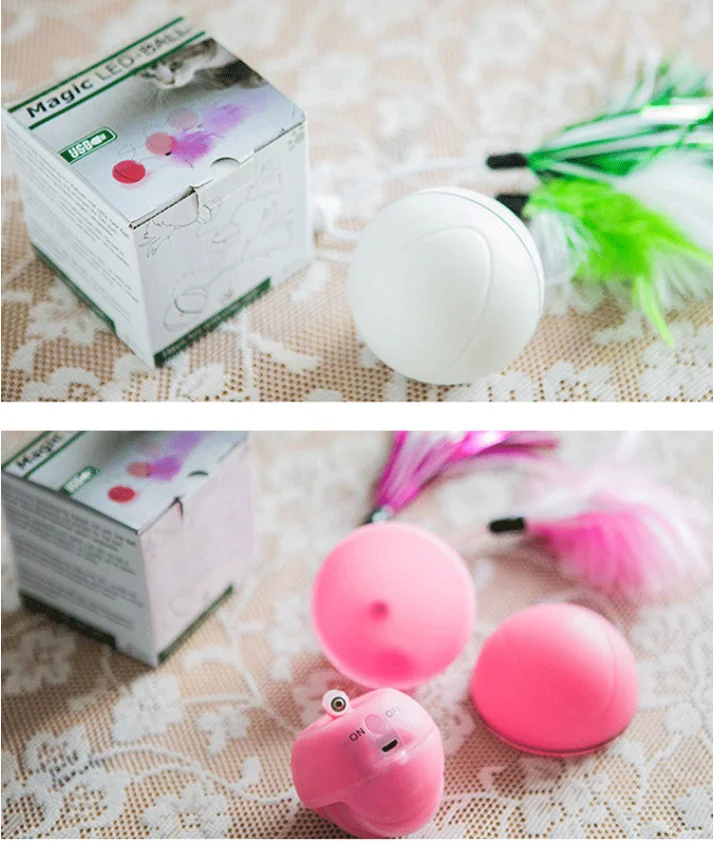 Wicked Ball Jump Pet светодиодный шар с гибким шариком автоматический роликовый USB-шар для