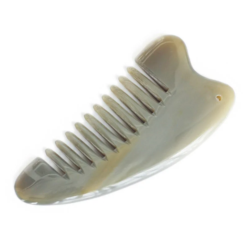 

1pc Natural Ox Horn Anti-Static Massage Hair Comb Hair Styling Tool For Salon Hairdressing Styling Tools 12.5*5.7cm G0111