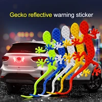 2pcs reflective car sticker safety warning mark reflective tape auto exterior accessories gecko reflective strip light reflector