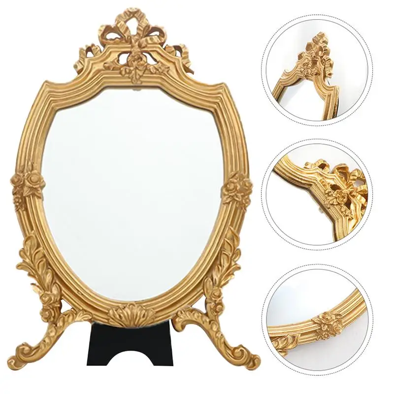 

1Pc Makeup Mirror Women Mirror Cosmetic Mirror Retro Mirror for Makeup Women Home