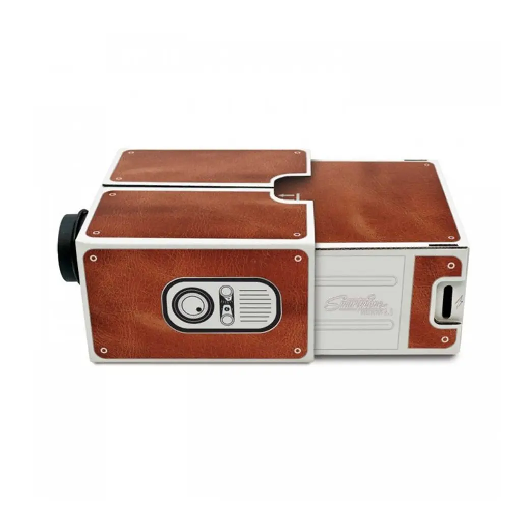 1 шт. DIY мобильный телефон мини проектор портативный домашний бумажный