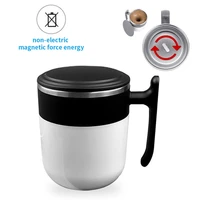 self stirring mug automatic coffee mixing cup stainless steel water bottle double wall insulated mug magnetic smart mixing cup