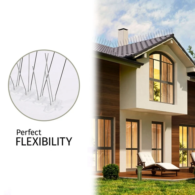 

Anti Climb Security Wall Fence Stainless Steel Birds Defence Spikes Bird Repeller Deterrent Spikes-Cover