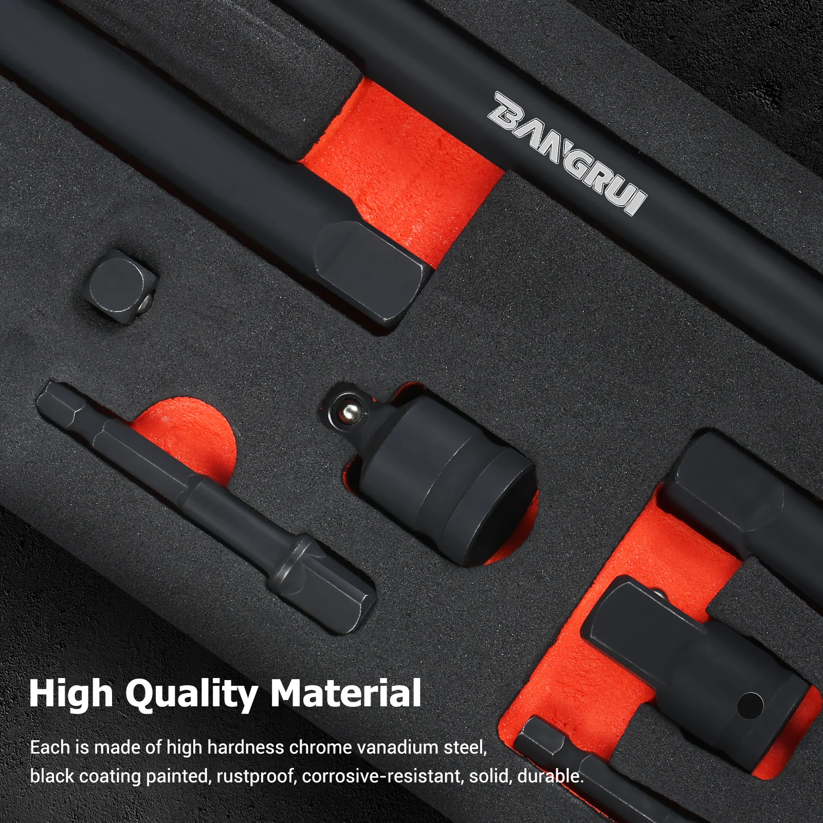 

10 Pcs Drive Impact Extension Bar & Adapter Set Includes Extension Bar Power Drill Adapter Impact Driver Socket Adapter