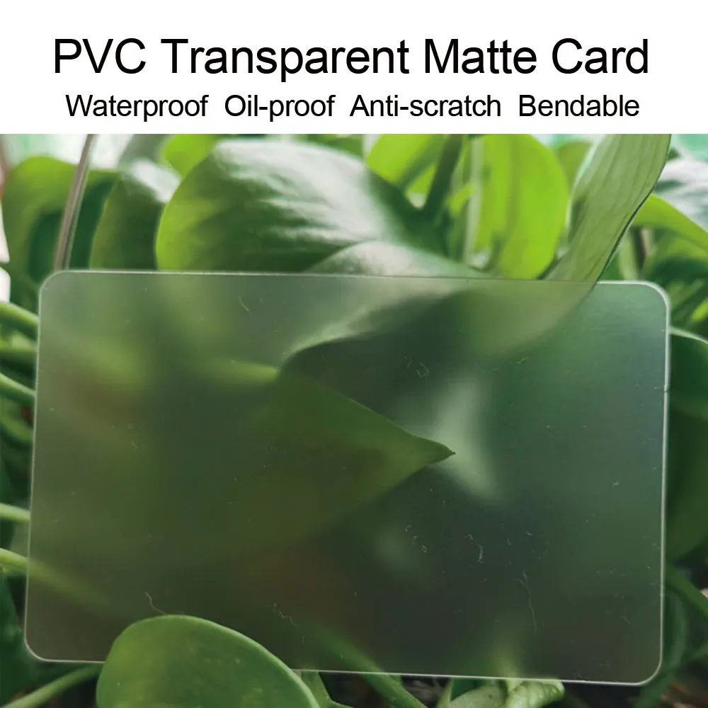 100 шт. INS четкая печать ПВХ визитная карточка прозрачные пластиковые